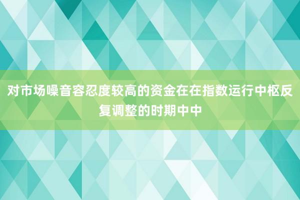 对市场噪音容忍度较高的资金在在指数运行中枢反复调整的时期中中